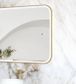 LED Newport 1500(W)x750(H) Gold Metal Frame Mirror- Install Horizontal or Vertic