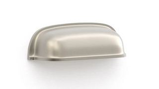 Newport - 90mm Brushed Nickel Handle (Premium Solid Brass Construction)