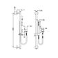 DOLCE SHOWER RAIL WITH SLIM HAND SHOWER CHROME