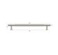 Soho - 195mm Brushed Nickel Handle (Premium Solid Brass Construction)
