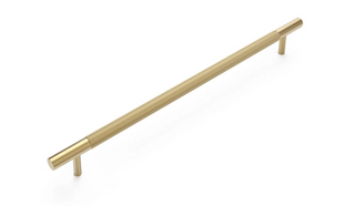Nord - 380mm Brushed Brass Handle (Premium Solid Brass Construction)
