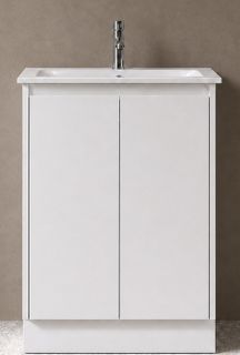Jessica 600 Gloss White Vanity