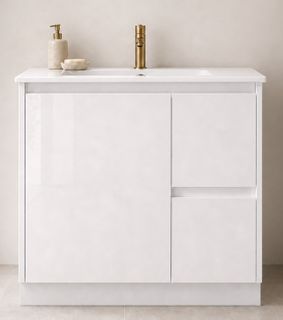 Jessica 750 Gloss White Vanity