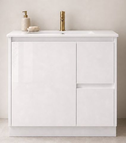 Jessica 750 Gloss White Vanity