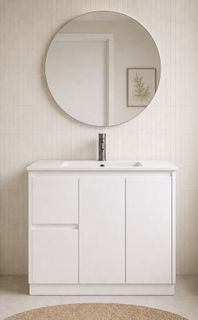 Jessica 900 LHD  Gloss White Vanity