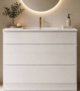 Zara 900 Gloss White Vanity