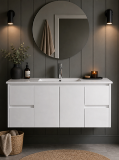 Jessica 1200 Wall Hung  Gloss White Vanity