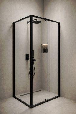 Splendour 900x900 Matte Black Screen Set