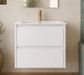 Amber 600 Gloss White Wall Hung Vanity