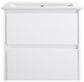 Amber 600 Gloss White Wall Hung Vanity
