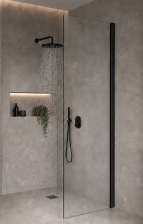Frameless 600x2090x10mm Tempered Glass Panel (No holes or cut outs)