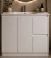 CABINET ONLY Sierra 900 Gloss White Slimline Vanity