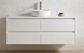 Amber 1500 Gloss White Wall Hung Vanity