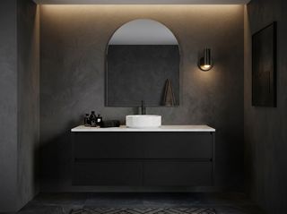 Amber 1500 Matte BLACK Wall Hung Vanity