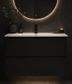 Amber 900 Matte BLACK Wall Hung Vanity