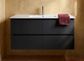 Amber 1200 Matte BLACK Wall Hung Vanity