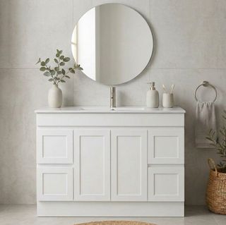Sophie 1200 Matte WHITE Vanity