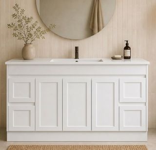 Sophie 1500 Matte WHITE Vanity