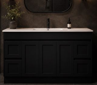 Sophie 1500 Matte BLACK Vanity