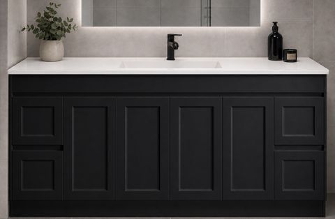 Sophie 1800 Matte BLACK Vanity