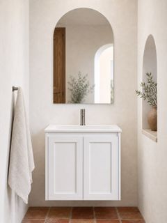 Sophie 600 Matte WHITE Wall Hung Vanity