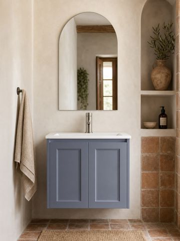 Sophie 600 Matte GREY Wall Hung Vanity