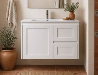 Sophie 750 Matte WHITE Wall Hung Vanity