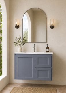 Sophie 750 Matte GREY Wall Hung Vanity