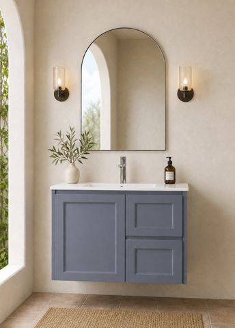 Sophie 750 Matte GREY Wall Hung Vanity