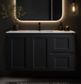 Sophie 900 Matte BLACK Wall Hung Vanity