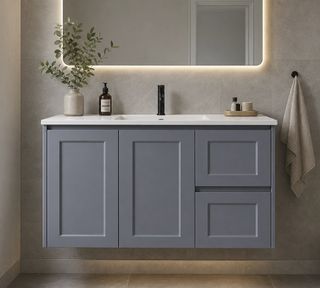 Sophie 900 Matte GREY Wall Hung Vanity