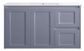 Sophie 900 Matte GREY Wall Hung Vanity
