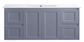 Sophie 1200 Matte GREY Wall Hung Vanity