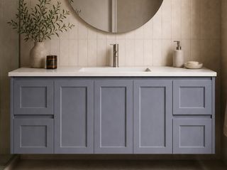 Sophie 1500 Matte GREY Wall Hung Vanity