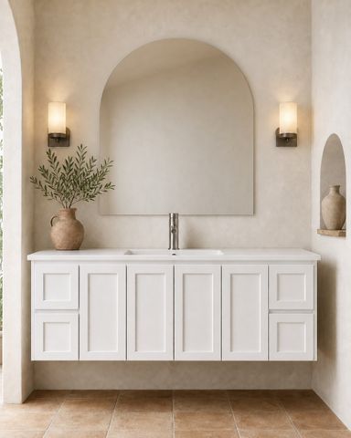 Sophie 1800 Matte WHITE Wall Hung Vanity