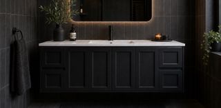 Sophie 1800 Matte BLACK Wall Hung Vanity