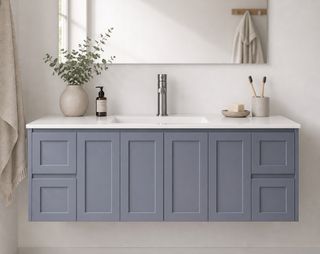 Sophie 1800 Matte GREY Wall Hung Vanity