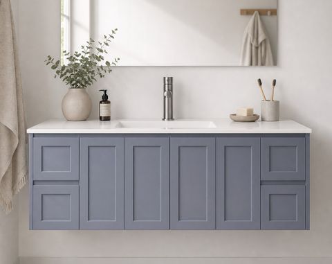 Sophie 1800 Matte GREY Wall Hung Vanity