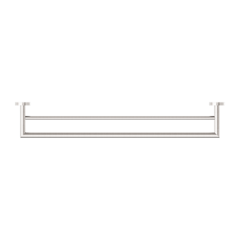 DOLCE DOUBLE TOWEL RAIL 700MM BRUSHED NICKEL