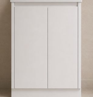 CABINET ONLY Sierra 600 Gloss White Slimline Vanity