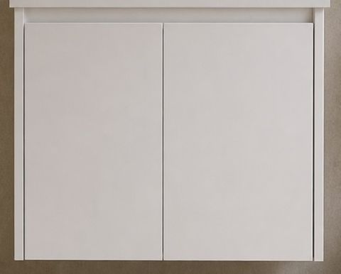 CABINET ONLY Stratus 600 Gloss White Wall Hung Slimline Vanity