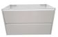 Amber 900 Gloss White Wall Hung Vanity