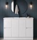 Jessica 1200  Gloss White Vanity