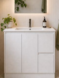 Jessica 900 Gloss White Vanity