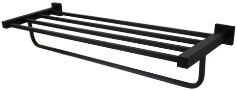 Savanna Square Black Towel Shelf