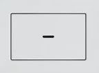Metro Base CENTRE Waste Cover Plate White