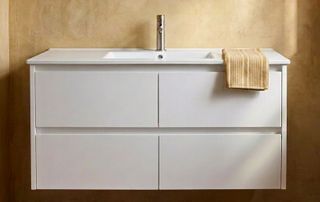 Amber 1200 Matte WHITE Wall Hung Vanity