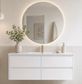 Amber 1500 Matte WHITE Wall Hung Vanity