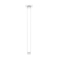 ROUND CEILING ARM 300MM LENGTH MATTE WHITE