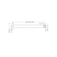 ROUND CEILING ARM 300MM LENGTH MATTE WHITE